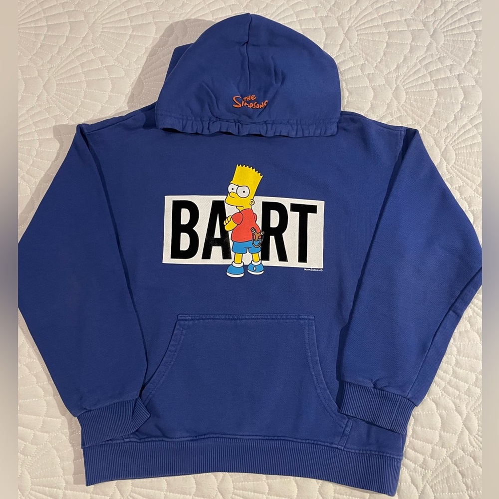 Zara “The Simpsons- Bart” Hoodie- Blue Size 10